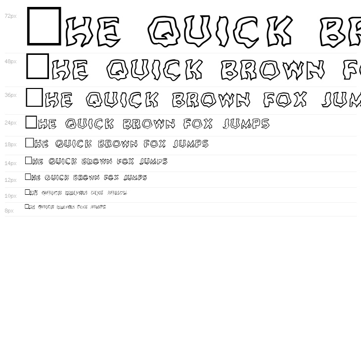 Ghoul Outline Waterfall