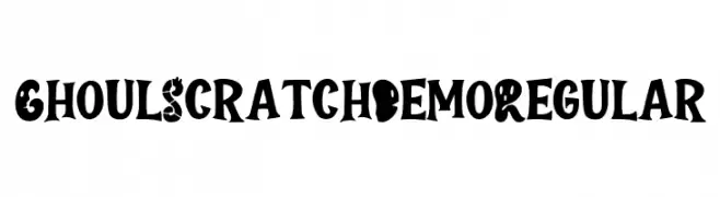 Ghoul Scratch Demo Regular  les polices de caractères gratuit télécharger