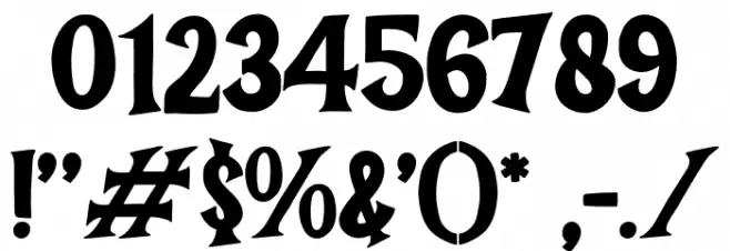 Ghoul Scratch Demo Regular フォント その他の文字