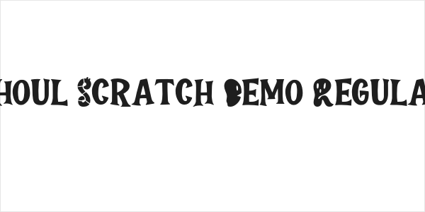 Ghoul Scratch Demo Regular Logo