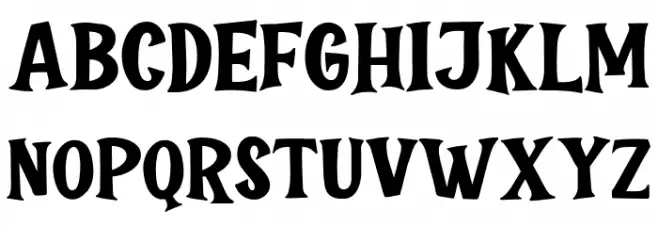 Ghoul Scratch Demo Regular フォント 小文字