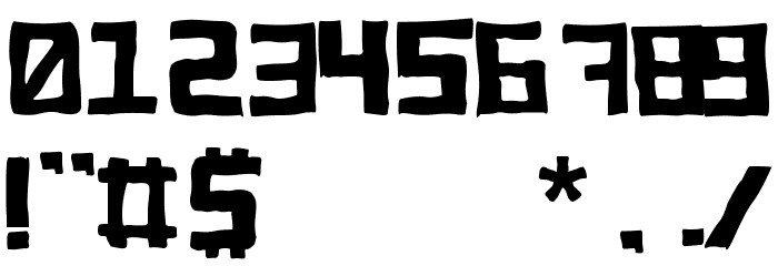 Ghoul Font OTHER CHARS