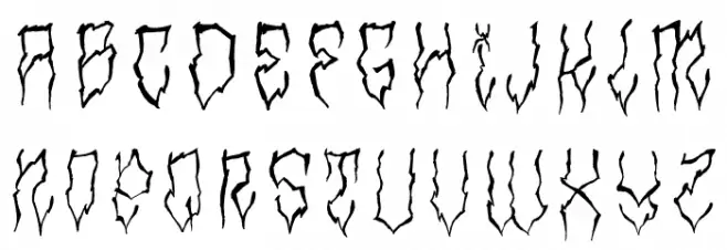 Ghoulie Tattoo Script Demo Caratteri MINUSCOLO