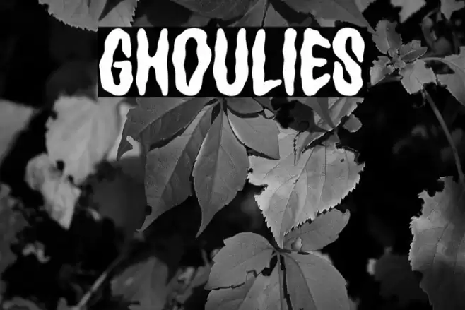 Ghoulies Font examples