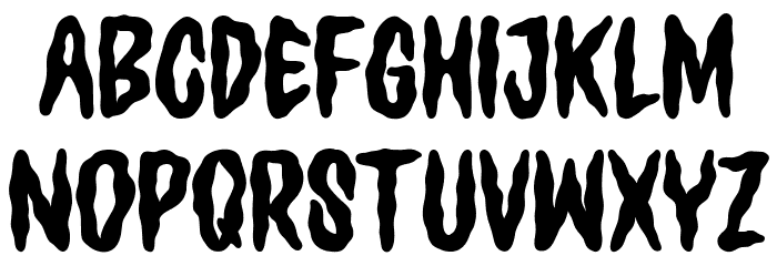 Ghoulies フォント 小文字