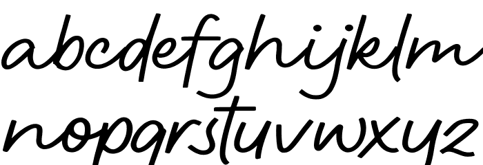 Ghouline Font LOWERCASE
