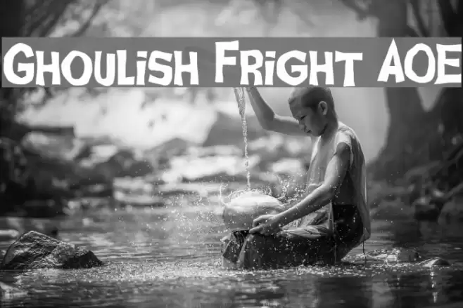 Ghoulish Fright AOE Font examples