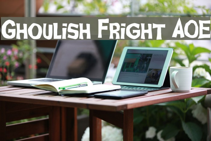 Ghoulish Fright AOE لخطوط تنزيل examples