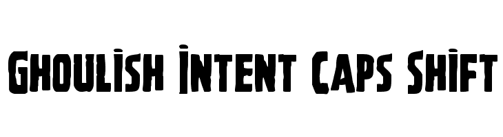 Ghoulish Intent Caps Shift  नि: शुल्क फ़ॉन्ट्स डाउनलोड