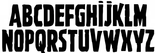 Ghoulish Intent Caps Shift Font Litere mari