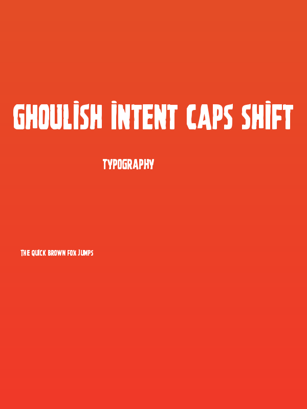 Ghoulish Intent Caps Shift Poster