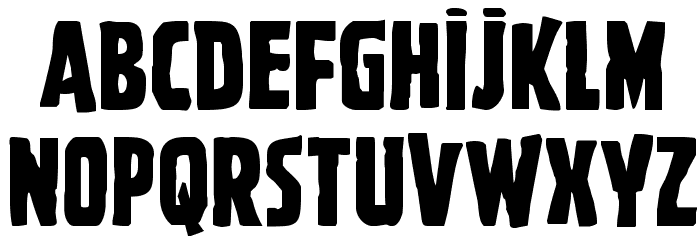 Ghoulish Intent Caps Shift Font LOWERCASE