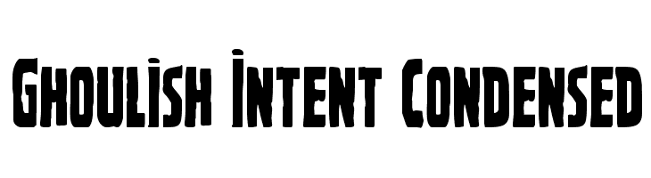 Ghoulish Intent Condensed  لخطوط تنزيل