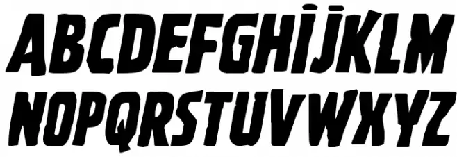 Ghoulish Intent Expanded Italic Fonte MAIÚSCULAS