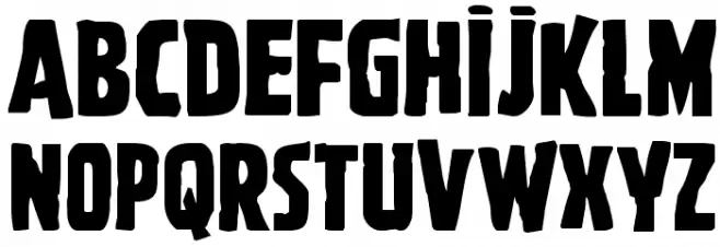 Ghoulish Intent Expanded フォント 大文字