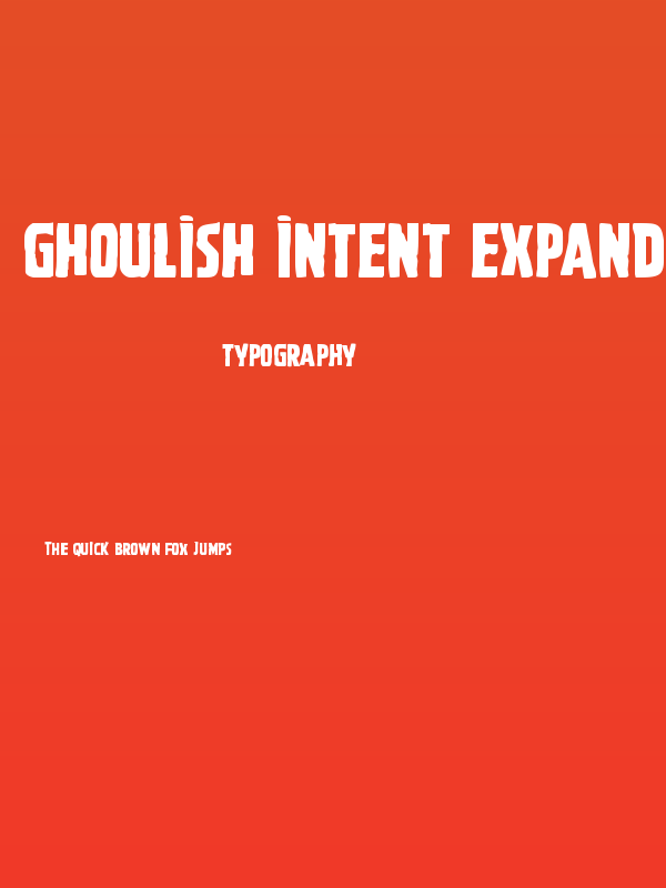 Ghoulish Intent Expanded Poster