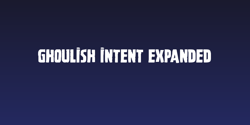 Ghoulish Intent Expanded Social Header