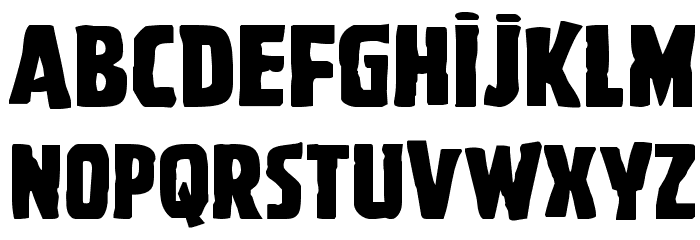 Ghoulish Intent Expanded Font LOWERCASE
