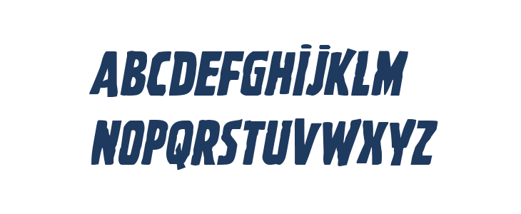 Ghoulish Intent Italic Lowercase