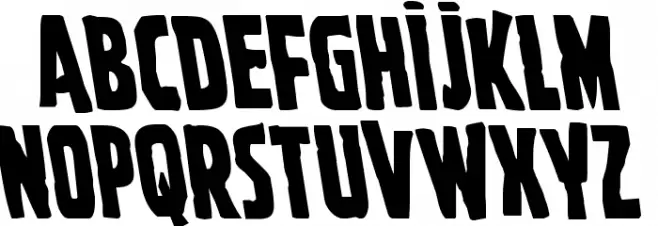 Ghoulish Intent Leftalic Fonte MAIÚSCULAS