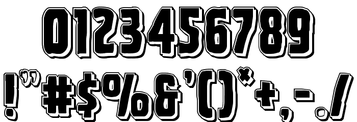 Ghoulish Intent Punch Font OTHER CHARS