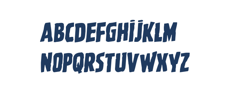 Ghoulish Intent Rotalic Lowercase