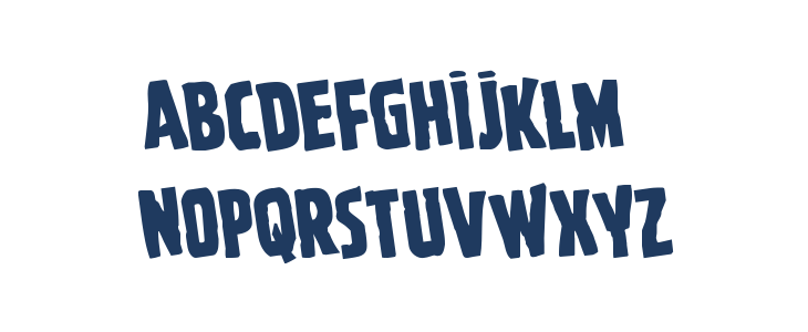 Ghoulish Intent Rotated Lowercase