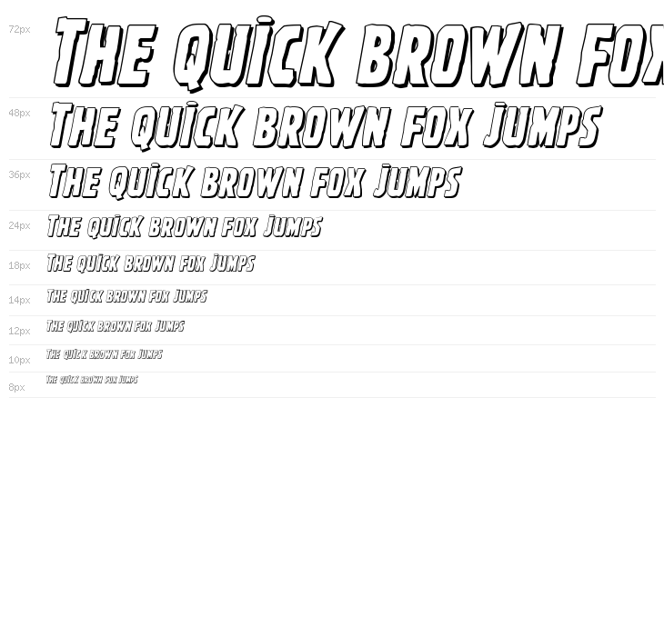 Ghoulish Intent Shadow Italic Waterfall