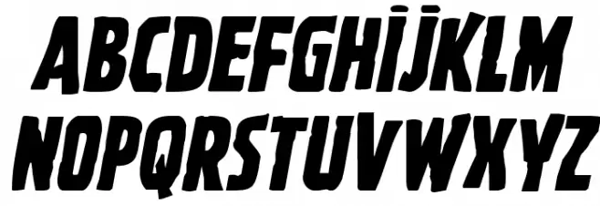 Ghoulish Intent Shift Italic Шрифта ВЕРХНИЙ