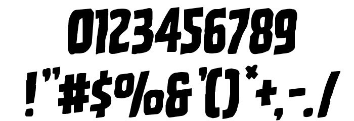 Ghoulish Intent Shift Rotalic Font OTHER CHARS