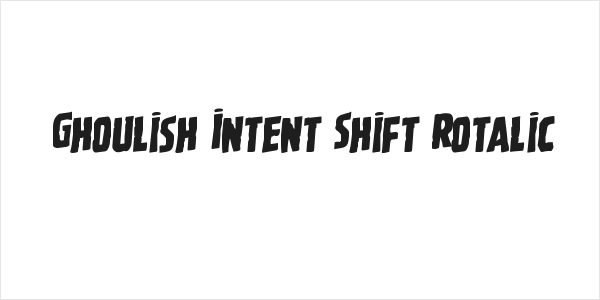 Ghoulish Intent Shift Rotalic Logo