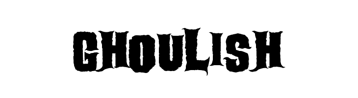 Ghoulish  フリーフォントのダウンロード