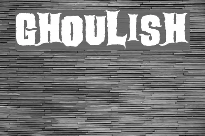 Ghoulish Font examples
