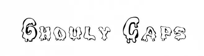 Ghouly Caps  font caratteri gratis