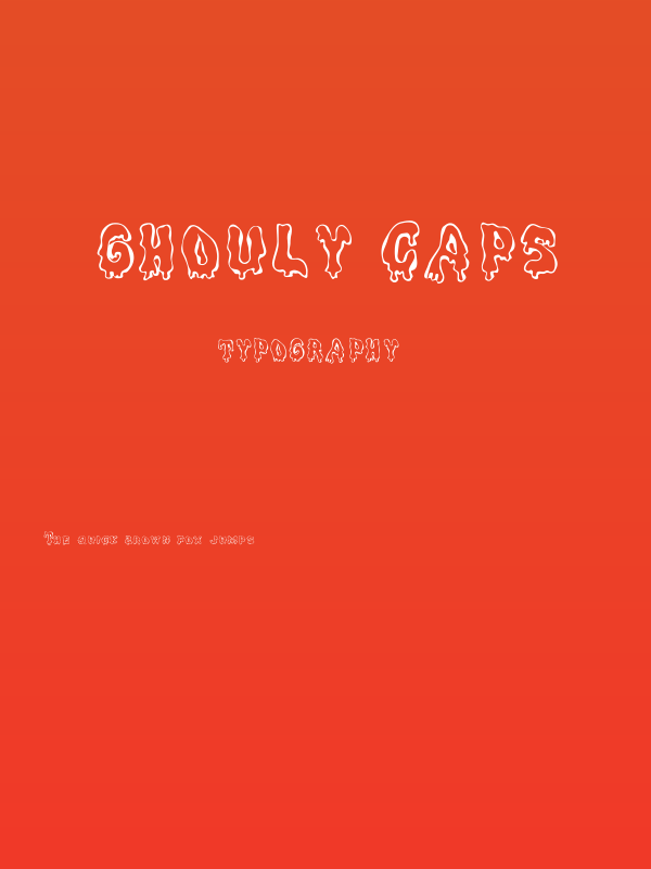Ghouly Caps Poster