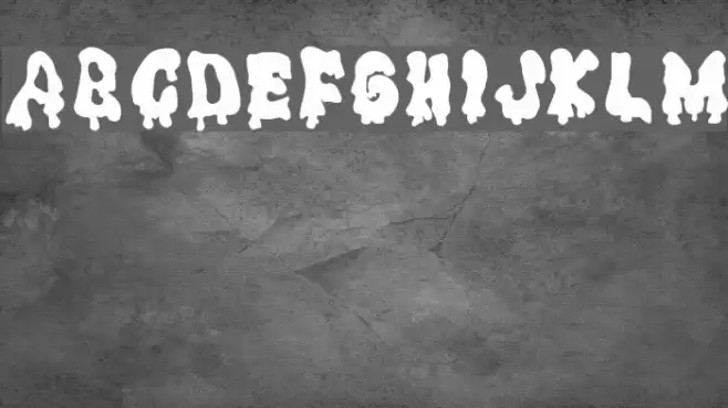 Ghouly Solid Schriftart examples