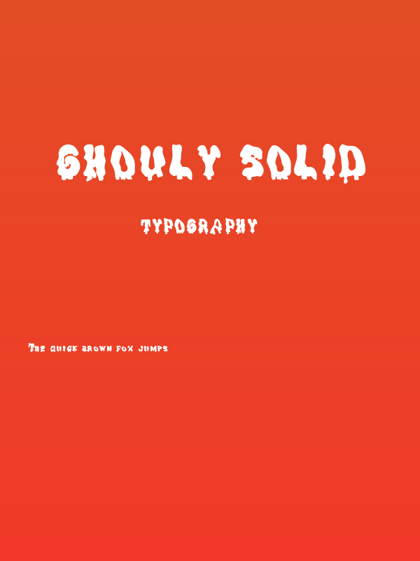 Ghouly Solid Poster
