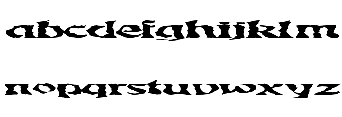 GhoulyBooly Font LOWERCASE