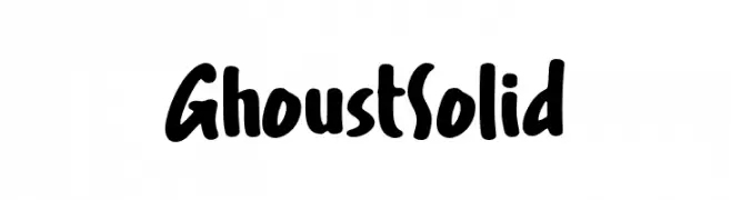 GhoustSolid  Frei Schriftart Herunterladen