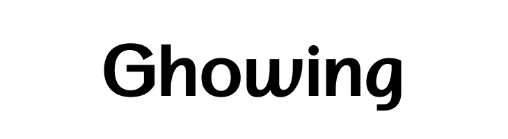 Ghowing  baixar fontes gratis