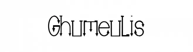 Ghumeulis  Frei Schriftart Herunterladen