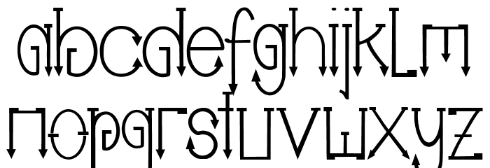Ghumeulis Font LOWERCASE