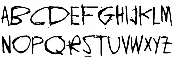Ghund Ziliag フォント 大文字