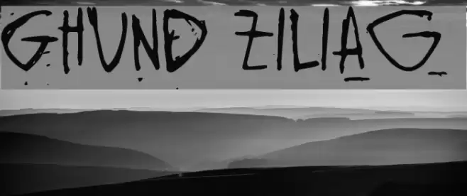 Ghund Ziliag Font examples