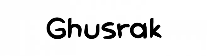 Ghusrak  フリーフォントのダウンロード