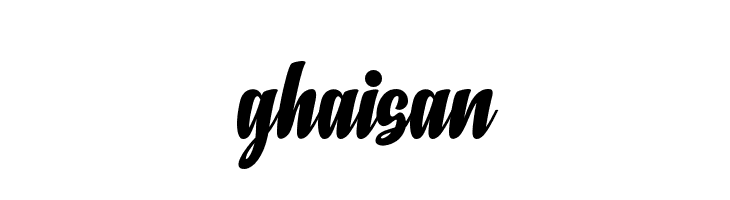 ghaisan  Скачать бесплатные шрифты