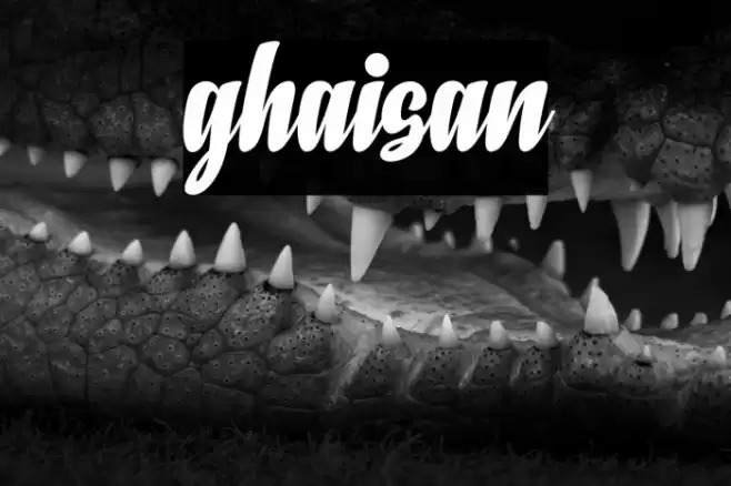 ghaisan Font examples