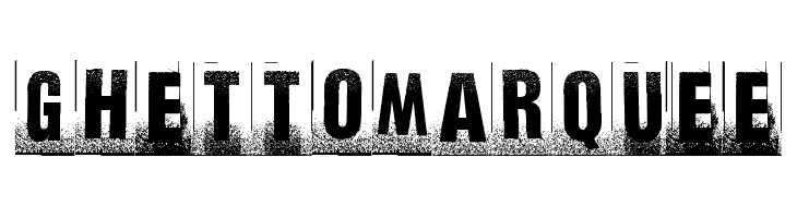 ghettomarquee Font