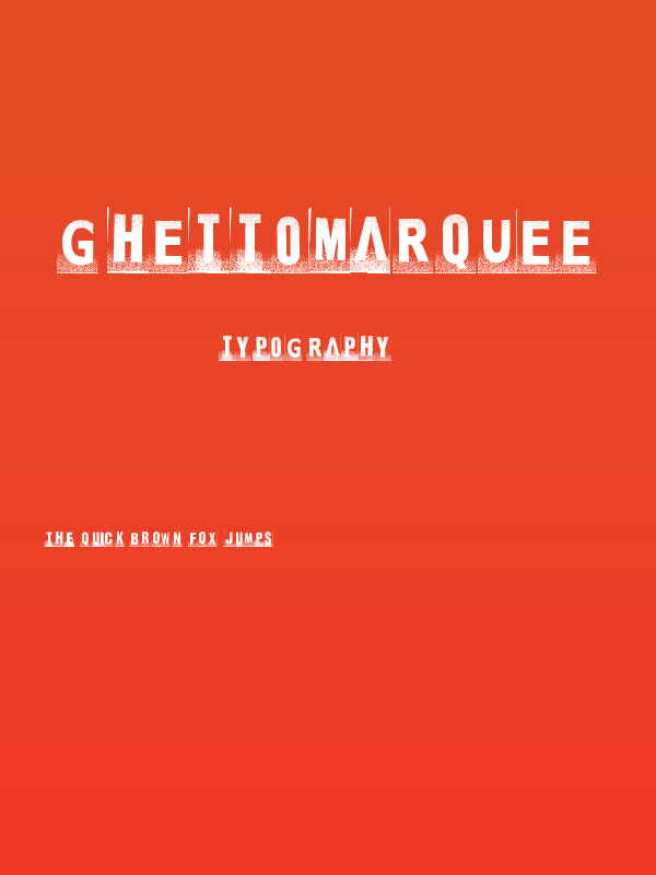 ghettomarquee Poster