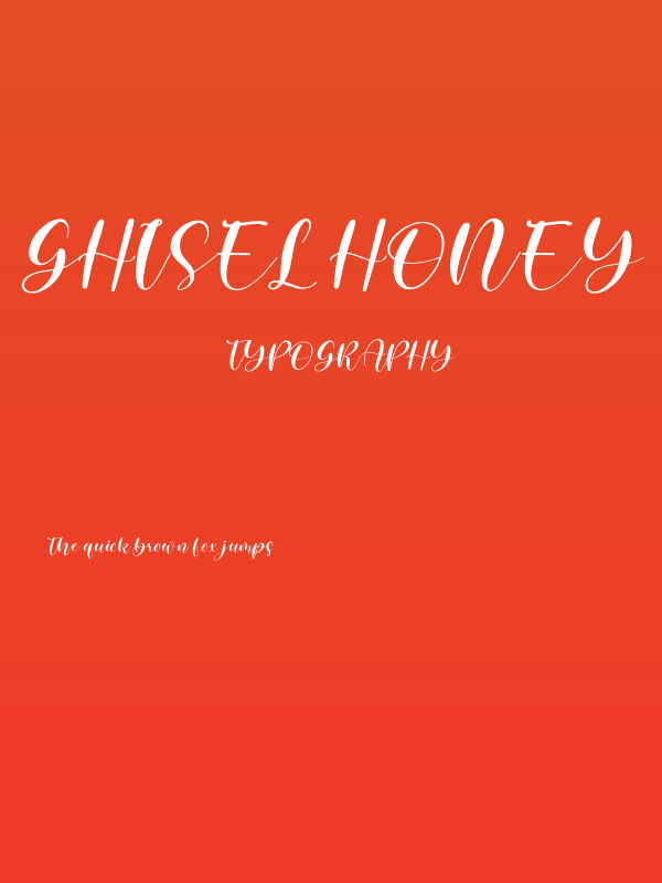 ghisel honey Italic Poster